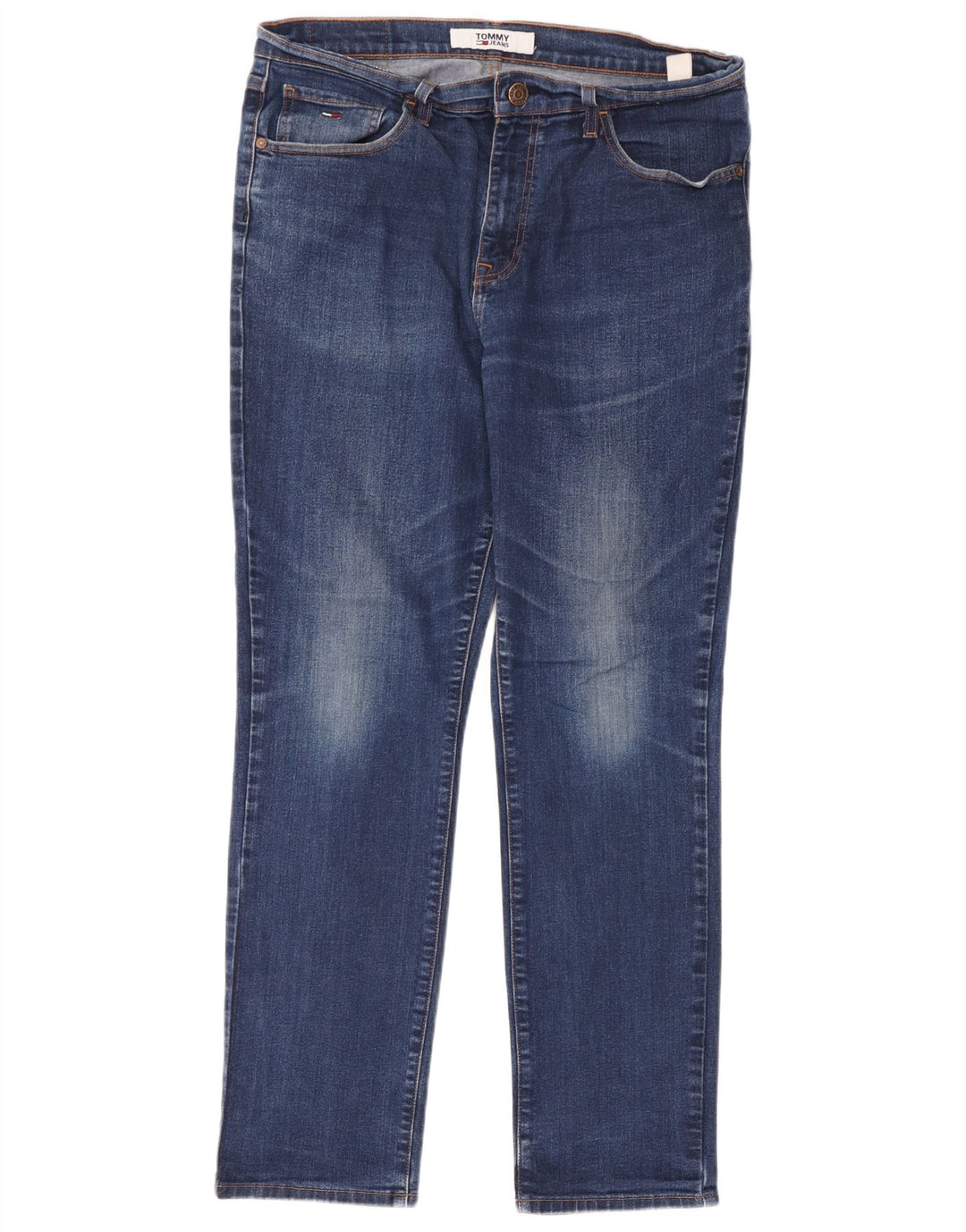 Tommy Hilfiger Herren Droite Slim Jeans W36 L32 Blau