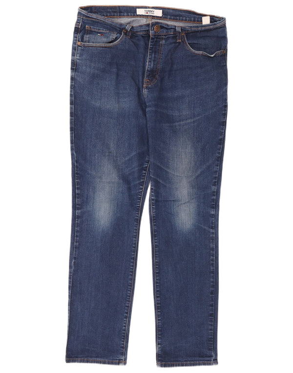 Tommy Hilfiger Herren Droite Slim Jeans W36 L32 Blau