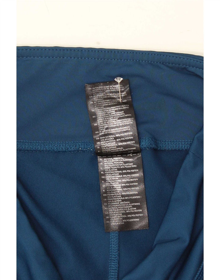 Adidas Damen Capri-Leggings UK 12/14 Mittelblaues Polyester
