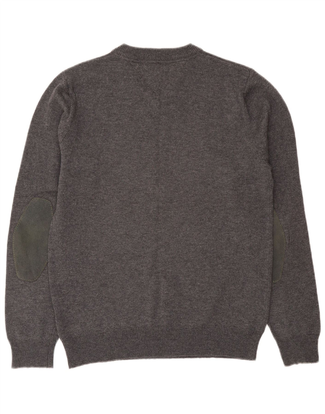 Tommy Hilfiger Herren-Pullover mit V-Ausschnitt, kleine graue Lammwolle