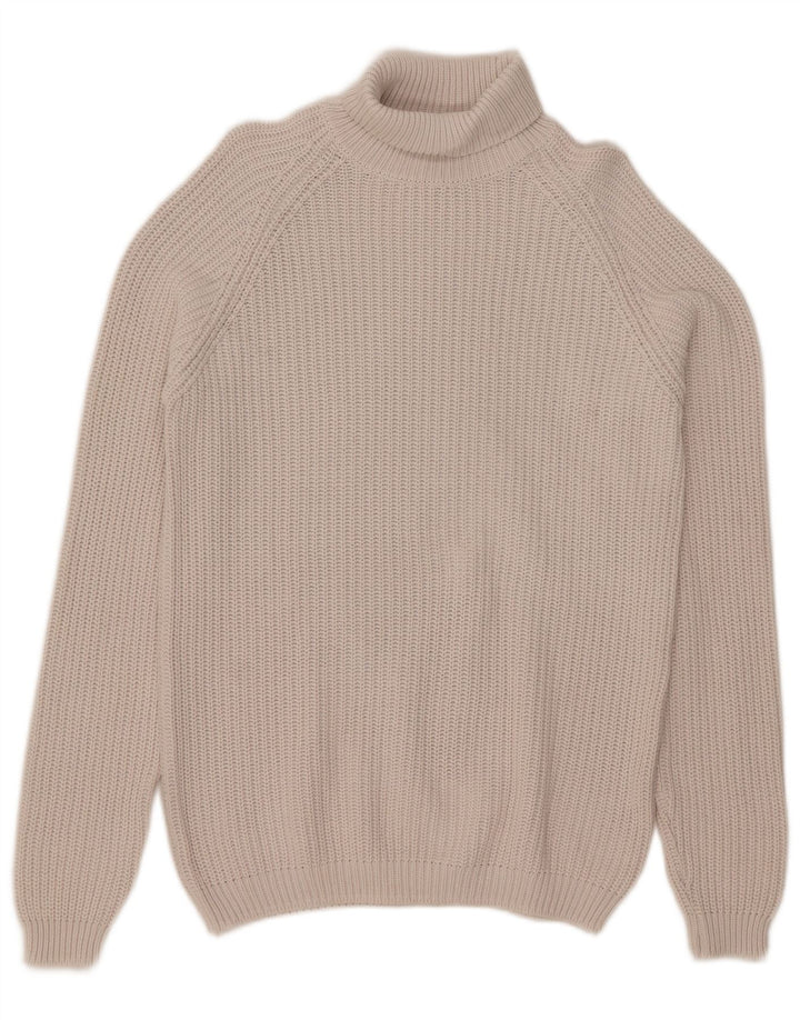Rollkragenpullover für Herren von Zara, mittelbeige Baumwolle