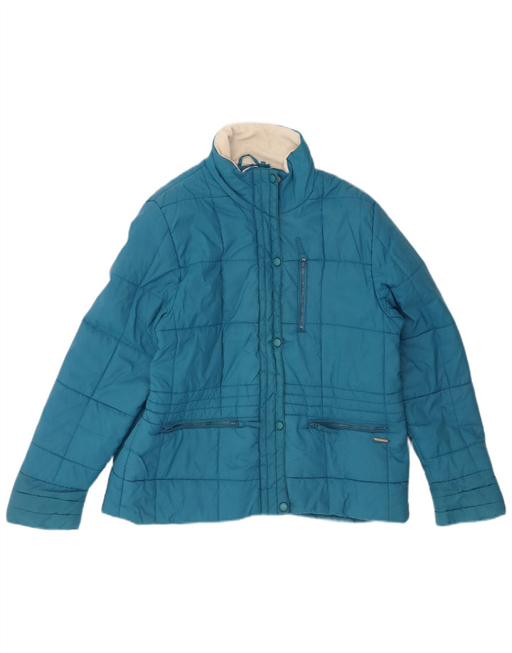 PACO Womens Padded Jacket UK 18 XL Blue Nylon