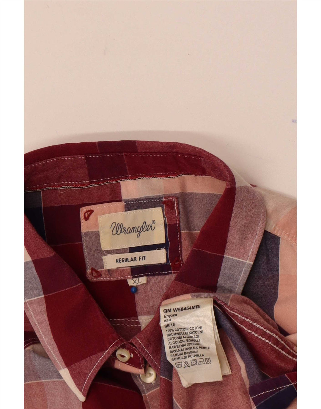 Wrangler Damen-Hemd mit normaler Passform, UK 18, XL, mehrfarbig, kariert, Baumwolle