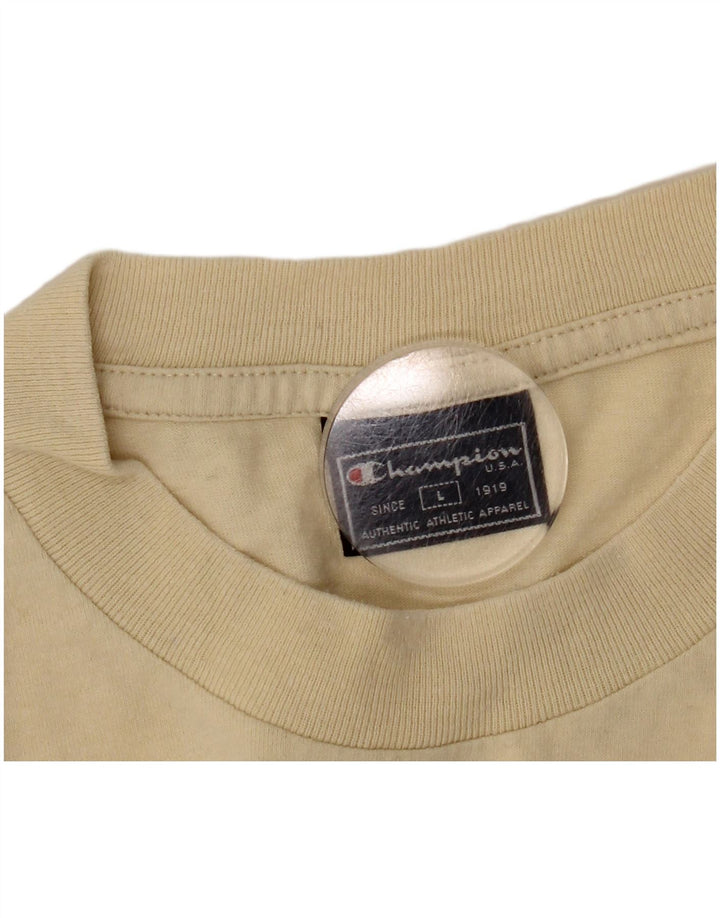 Champion Herren T-Shirt Top Large Beige