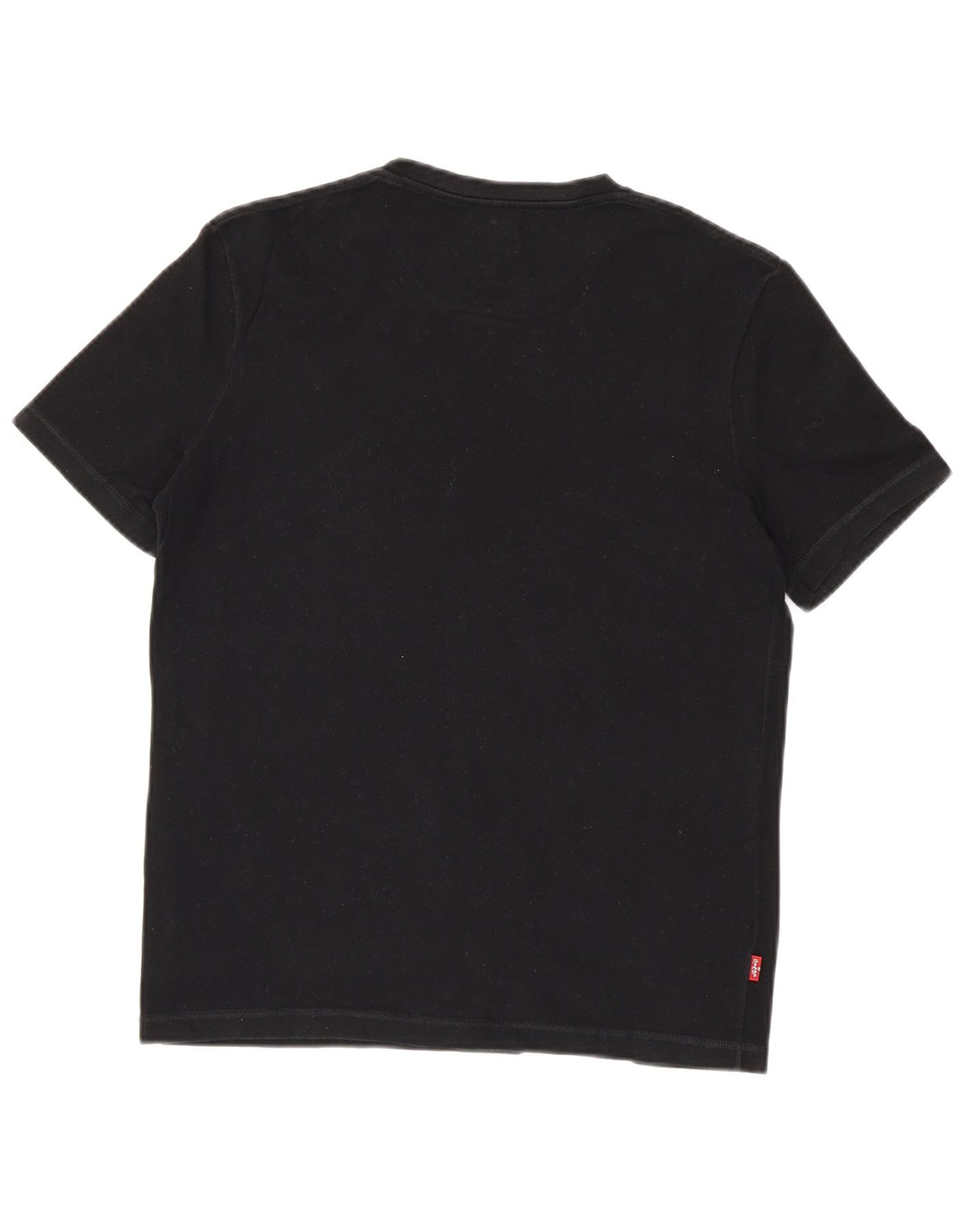 LEVI'S Damen T-Shirt Top UK 12 Mittelschwarze Baumwolle