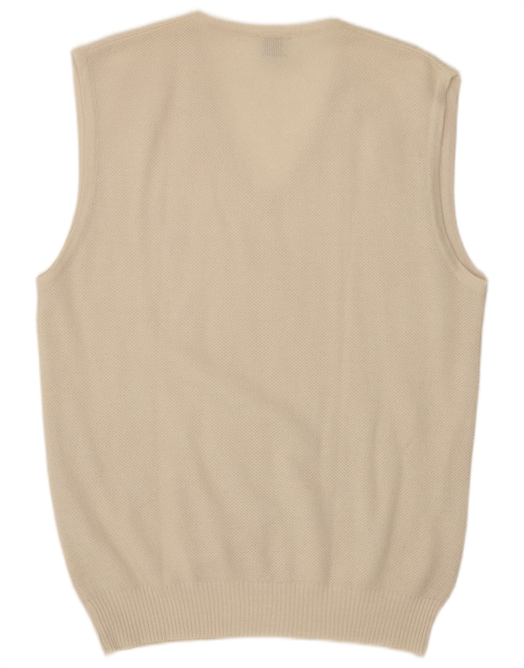 Vintage Herren Weste Tank Top Medium Off White