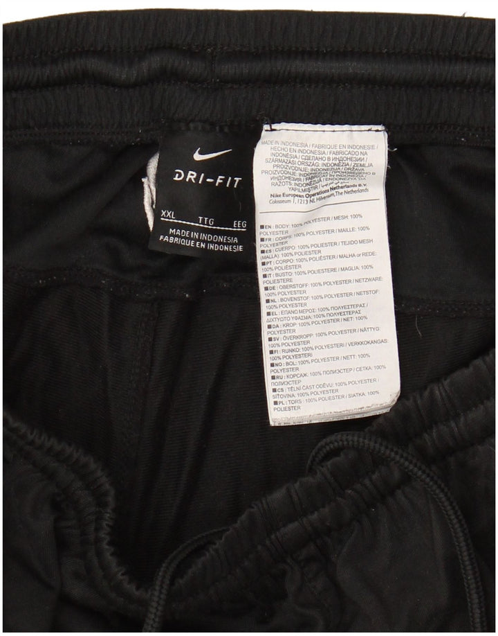 NIKE Damen Dri Fit Trainingshose UK 20 2XL Schwarz Polyester