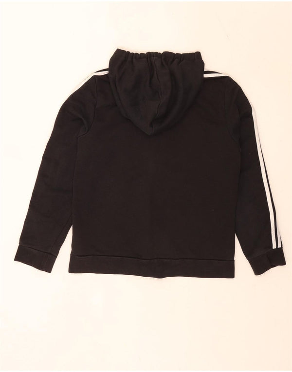 Adidas Damen Regular Fit Zip Hoodie Pullover UK 16/18 Large Schwarz Sport