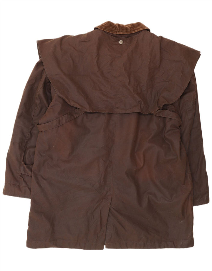 Derby Herrenjacke aus gewachster Baumwolle, Größe 40, Braun