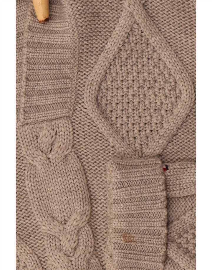 Tommy Hilfiger Herren-Pullover mit Rollkragen, mittelgraue Wolle