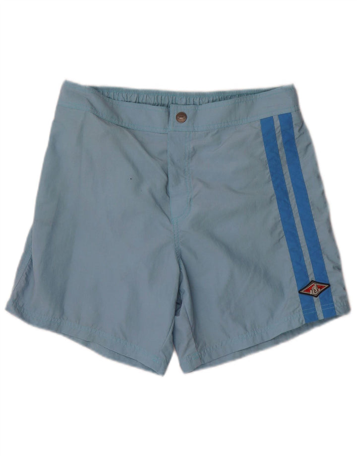 Bear Herren-Badeshorts aus mittelblauem Nylon