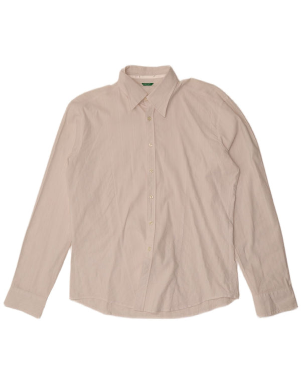 BENETTON Herrenhemd Large Weiß