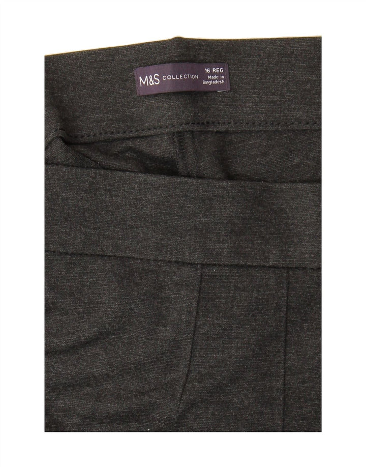 MARKS & SPENCER Womens Tracksuit Trousers UK 16 Large  Grey Viscose Vintage Marks & Spencer and Second-Hand Marks & Spencer from Messina Hembry 