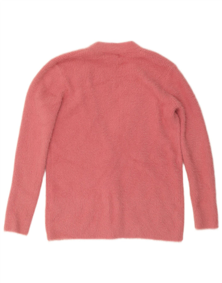 Lipsy Damen-Cardigan-Pullover UK 12 Mittelrosa Nylon