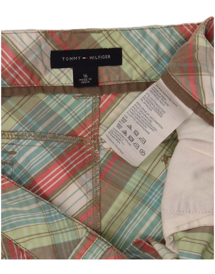 TOMMY HILFIGER Gerader Rock für Mädchen, 15–16 Jahre, W28, mehrfarbig kariert