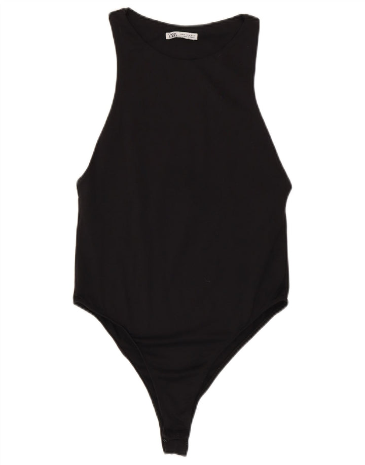 Zara Damen-Body UK 12 Medium Schwarz
