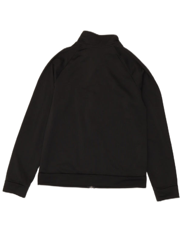 Adidas Jungen Trainingsanzug Top Jacke 11-12 Jahre Schwarzes Polyester