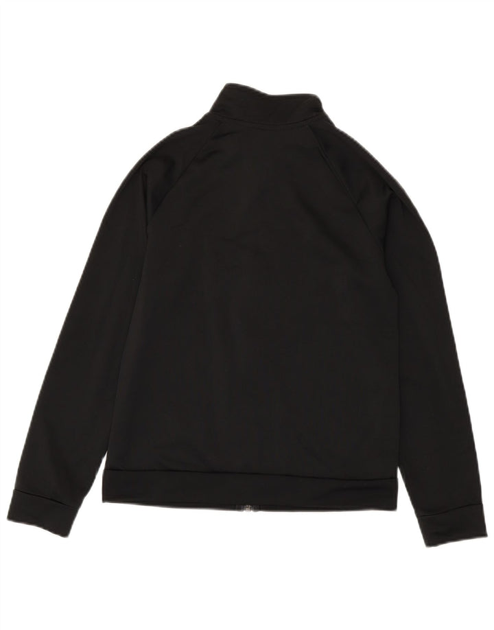 Adidas Jungen Trainingsanzug Top Jacke 11-12 Jahre Schwarzes Polyester