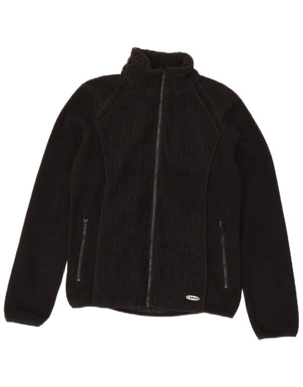Brugi Damen Fleecejacke UK 14 Large Schwarz Polyester