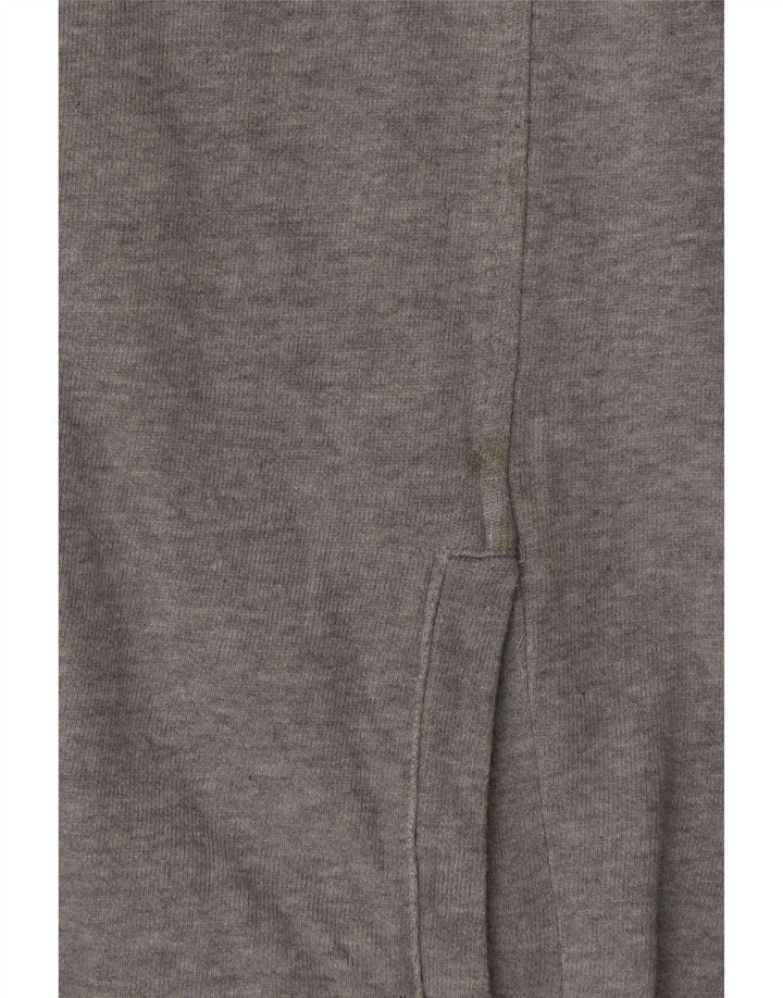 Adidas Damen Trainingsanzug Top Jacke UK 16 Large Grau Baumwolle
