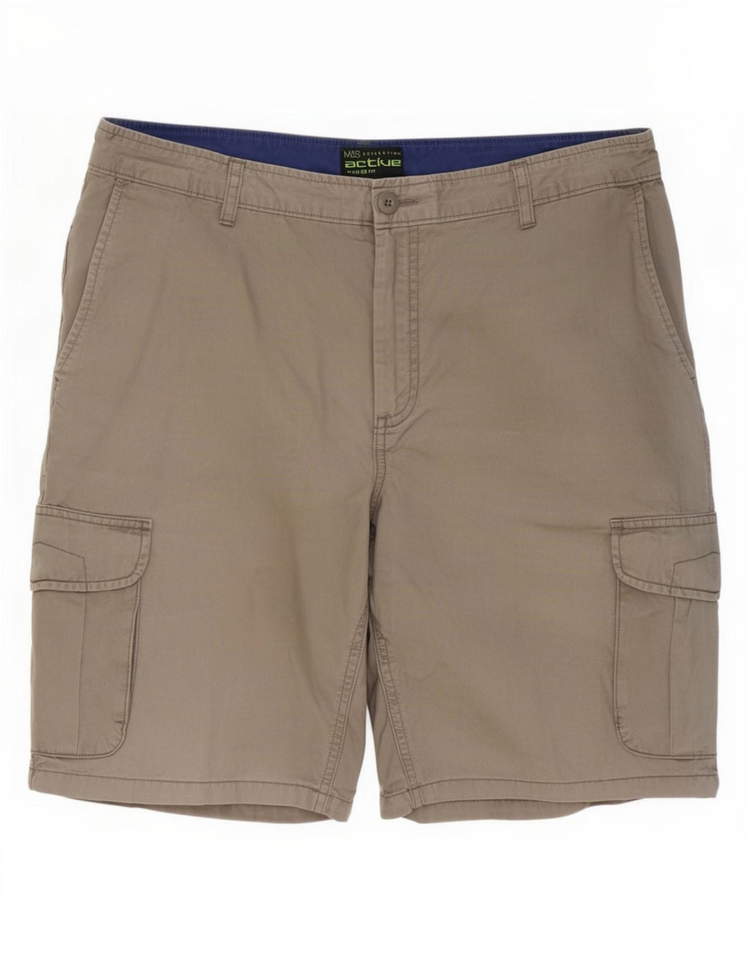 Marks & Spencer Herren-Cargoshorts mit normaler Passform, W36, Größe L, Grau