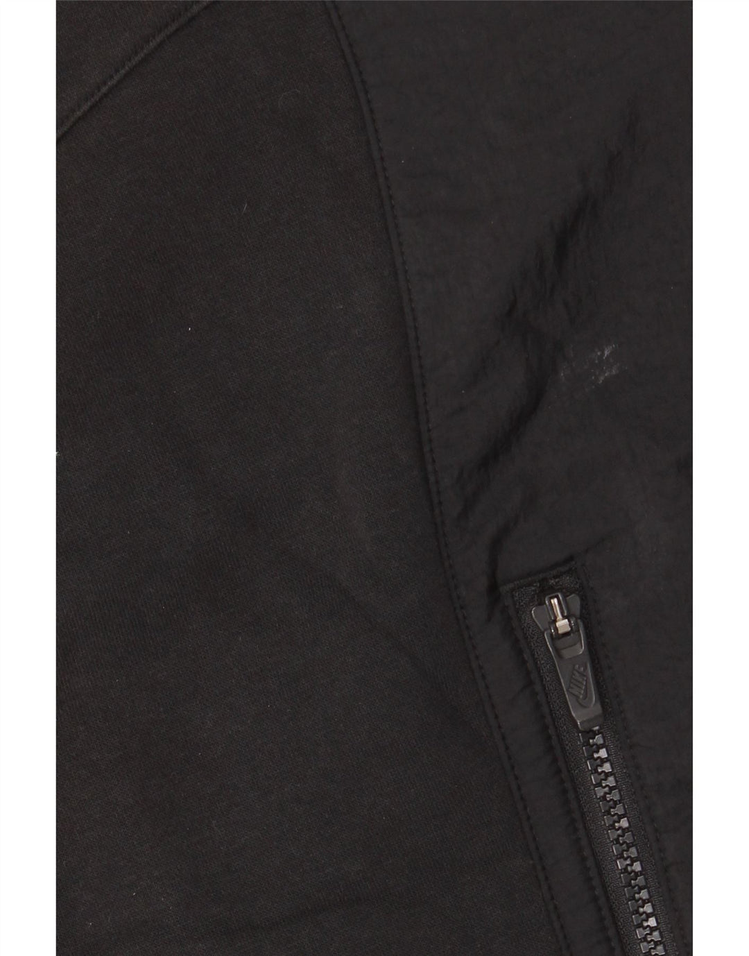 Nike Herren-Kapuzenpullover mit Reißverschluss, Größe S, schwarze Baumwolle