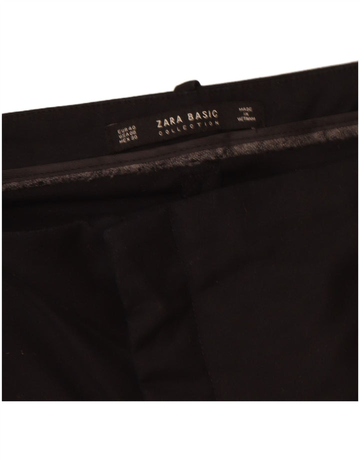 Zara Damen Slim Chino-Hose EU 40 Medium W32 L28 Schwarz