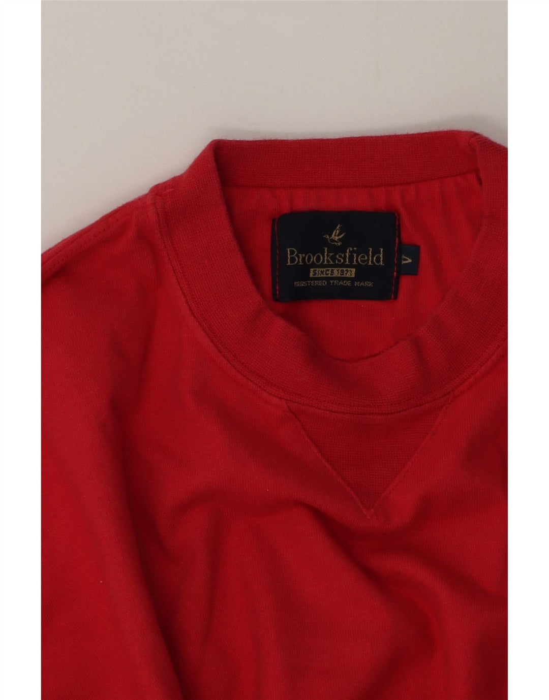 Brooksfield Herren-Sweatshirt, Pullover, Größe L, Rot