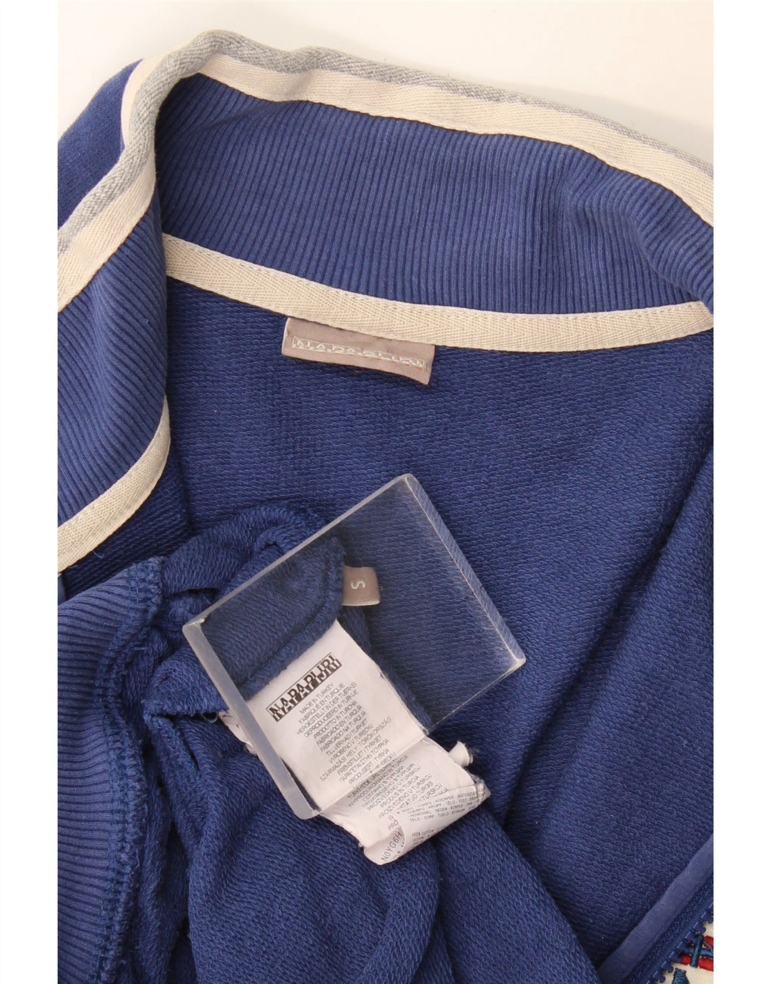 Napapijri Herren-Trainingsanzug mit grafischem Oberteil, Jacke, Größe S, Blau, Baumwolle