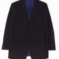 Marks & Spencer Herren-Blazer mit 2 Knöpfen, UK 44, XL, Marineblau, Nadelstreifen