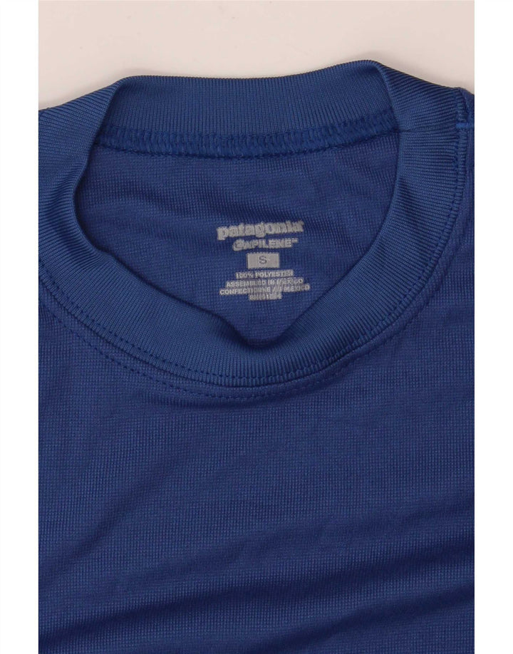 Patagonia Herren T-Shirt Top Small Blau Polyester