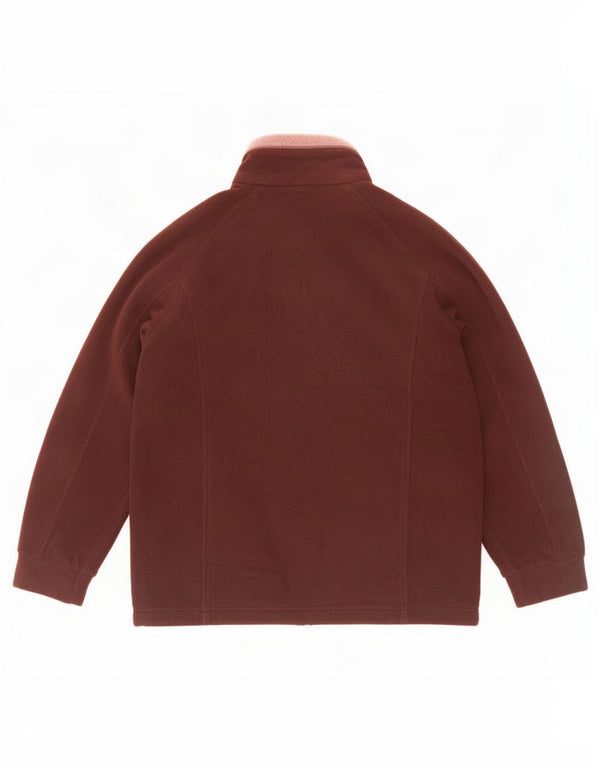 Marks & Spencer Damen Fleecejacke UK 10 Small Braun Farbblock