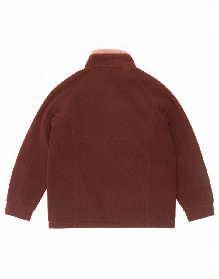Marks & Spencer Damen Fleecejacke UK 10 Small Braun Farbblock