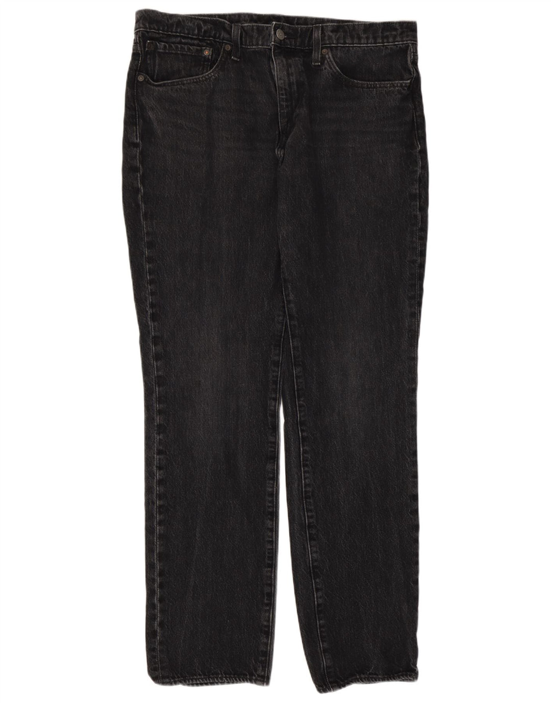 Levi's Herren Straight Jeans W36 L31 Graue Baumwolle