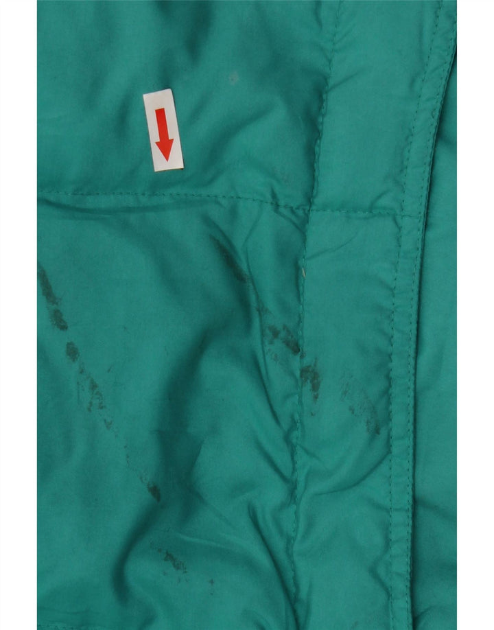 Think Pink gepolsterte Herrenjacke mit Kapuze, Größe 50, großes grünes Nylon