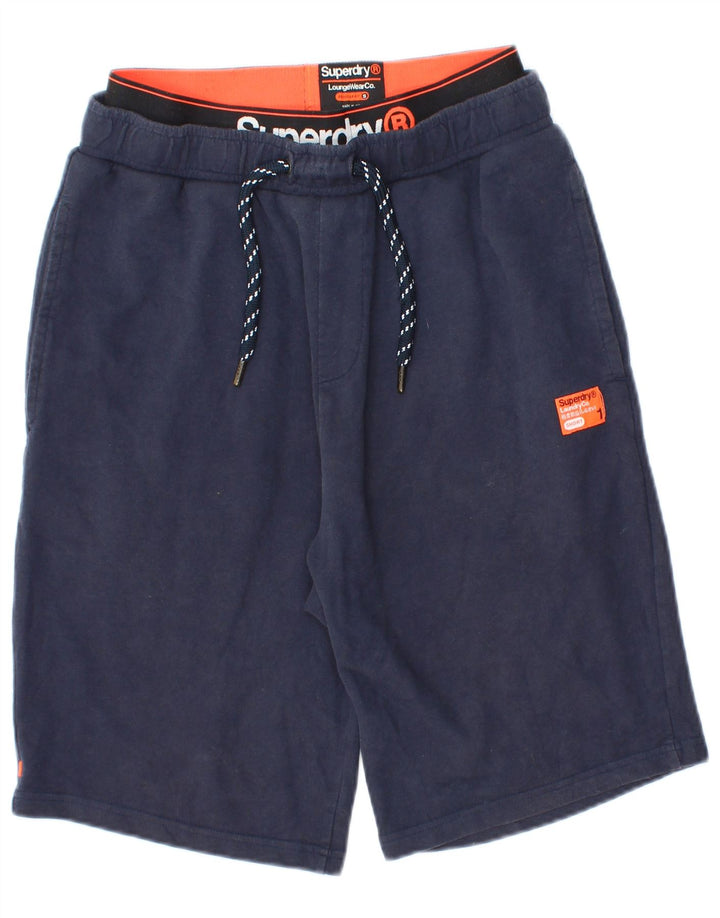 Superdry Herren-Sportshorts mit normaler Passform, Größe S, Marineblau