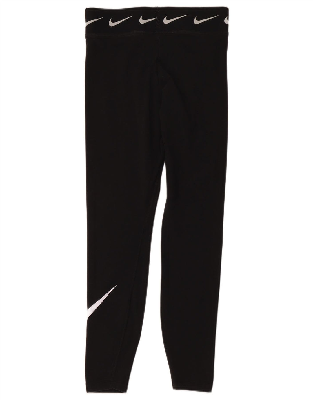 Nike Womens Graphic Crop Leggings UK 12 Mittelschwarze Baumwolle