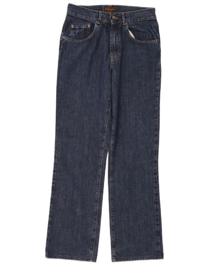 Woolrich Damen Straight Jeans W30 L32 Blaue Baumwolle