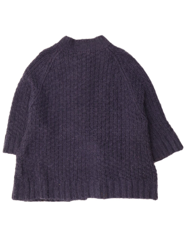 Marks & Spencer Damen Strickjacke mit 3/4-Ärmeln, UK 22 3XL, Marineblau