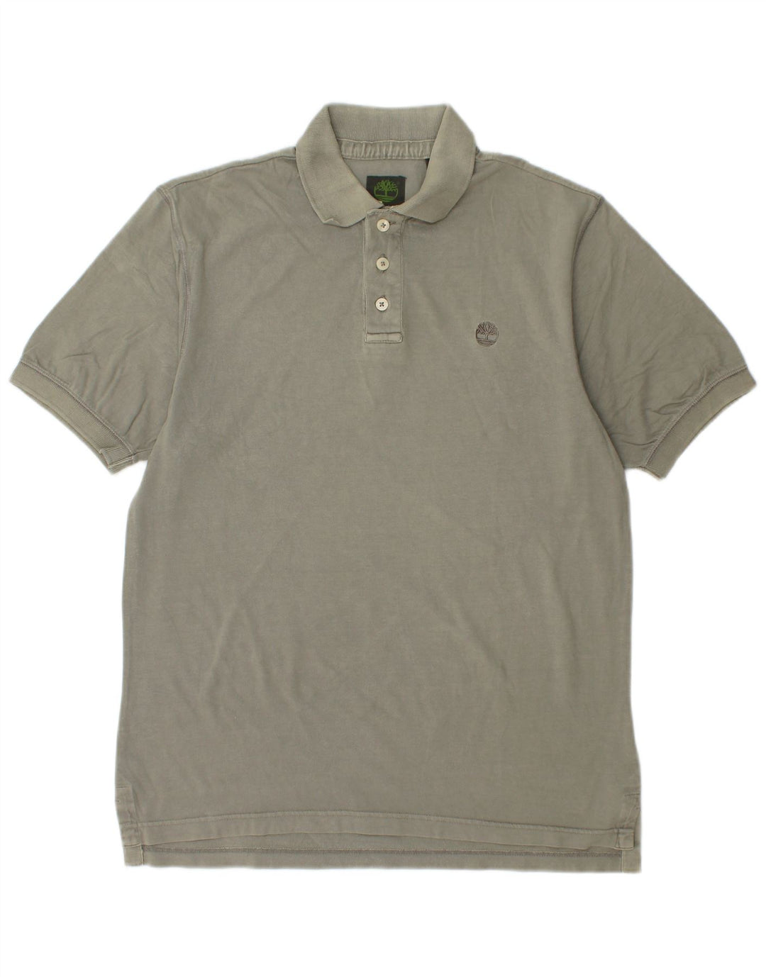 TIMBERLAND Herren Poloshirt Small Khaki Baumwolle