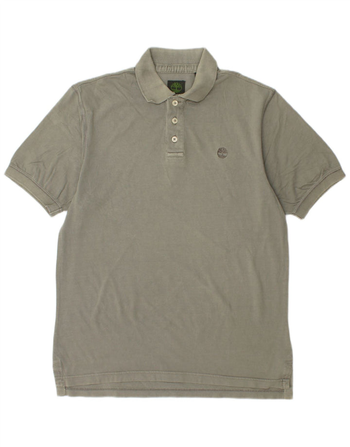 TIMBERLAND Herren Poloshirt Small Khaki Baumwolle