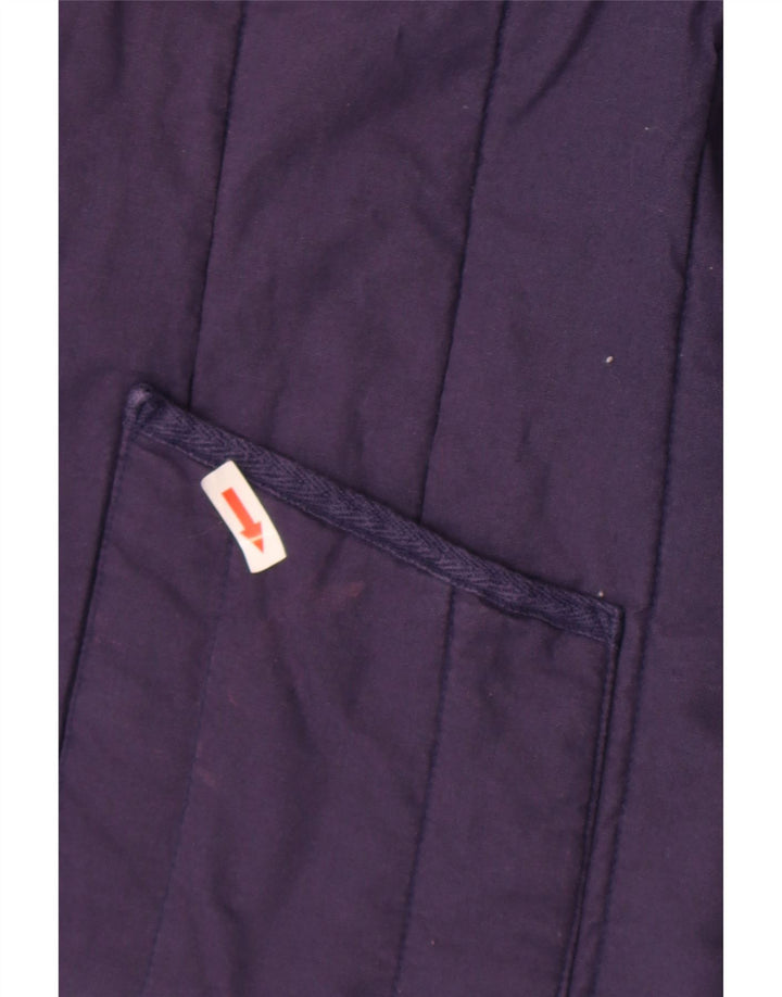Fat Face Damen Steppjacke UK 18 XL Marineblau Baumwolle