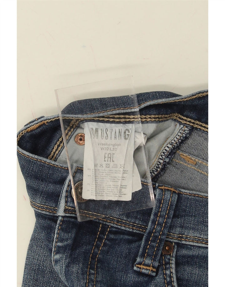 MUSTANG Mens Straight Jeans W32 L32 Blue Cotton Vintage Mustang and Second-Hand Mustang from Messina Hembry 