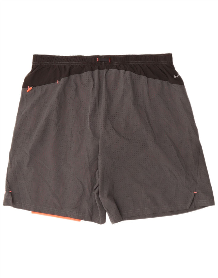 RUSSELL ATHLETIC Herren-Sportshorts, groß, Grau, Farbblock