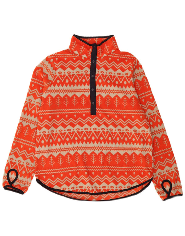 TCHIBO CERTIFIED MERCHANDISE Damen Fleecepullover UK 14 Medium Orange