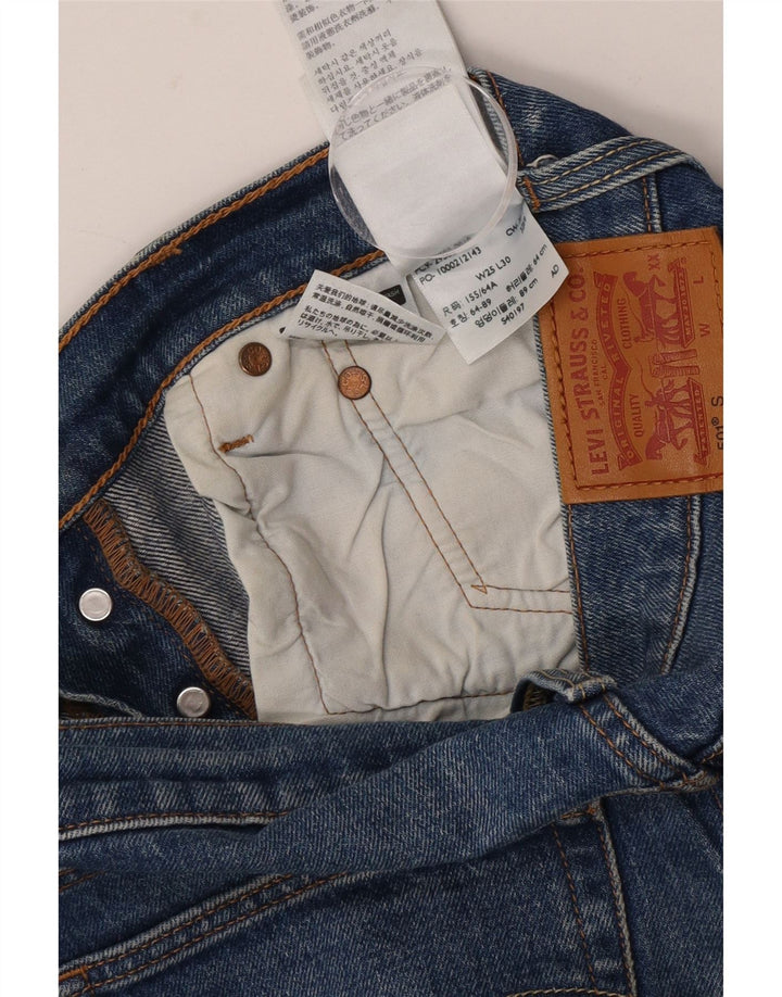 Levi's Slim-Jeans für Damen, Größe S, Größe S, W25, L26, Blau, Baumwolle