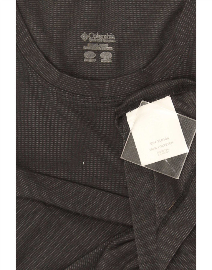 Columbia Damen T-Shirt Top UK 12 Medium Schwarz Polyester