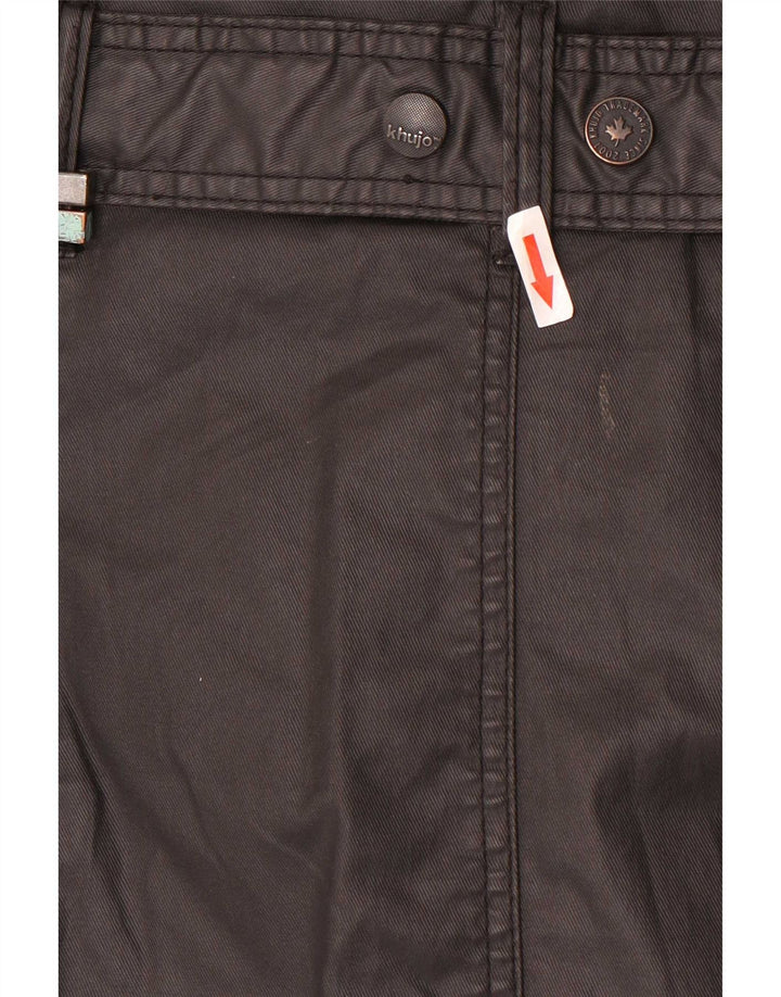 KHUJO Damen Trenchcoat UK 18 XL Schwarz Polyester