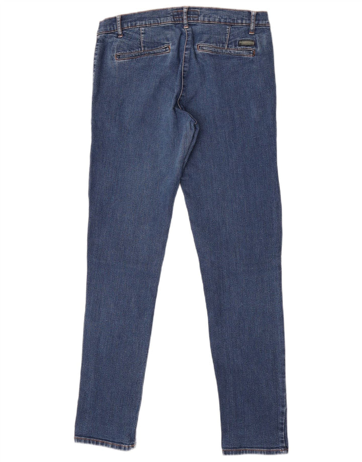 Trussardi Damen Skinny Jeans IT 40 Small W26 L31 Blaues Polyester