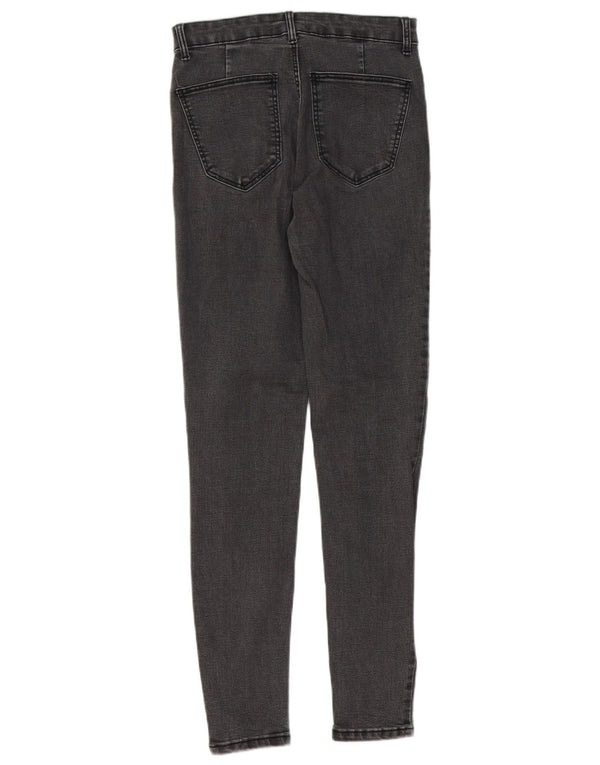 Zara Damen High Rise Skinny Jeans EU 38 Small W28 L28 Grau